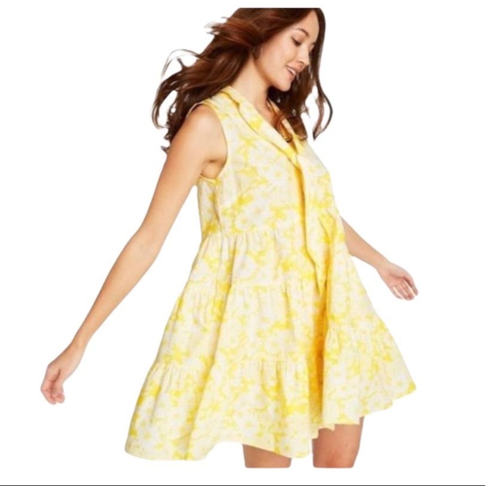 Lisa Marie Fernandez for Target Yellow Trapeze Dress size S
